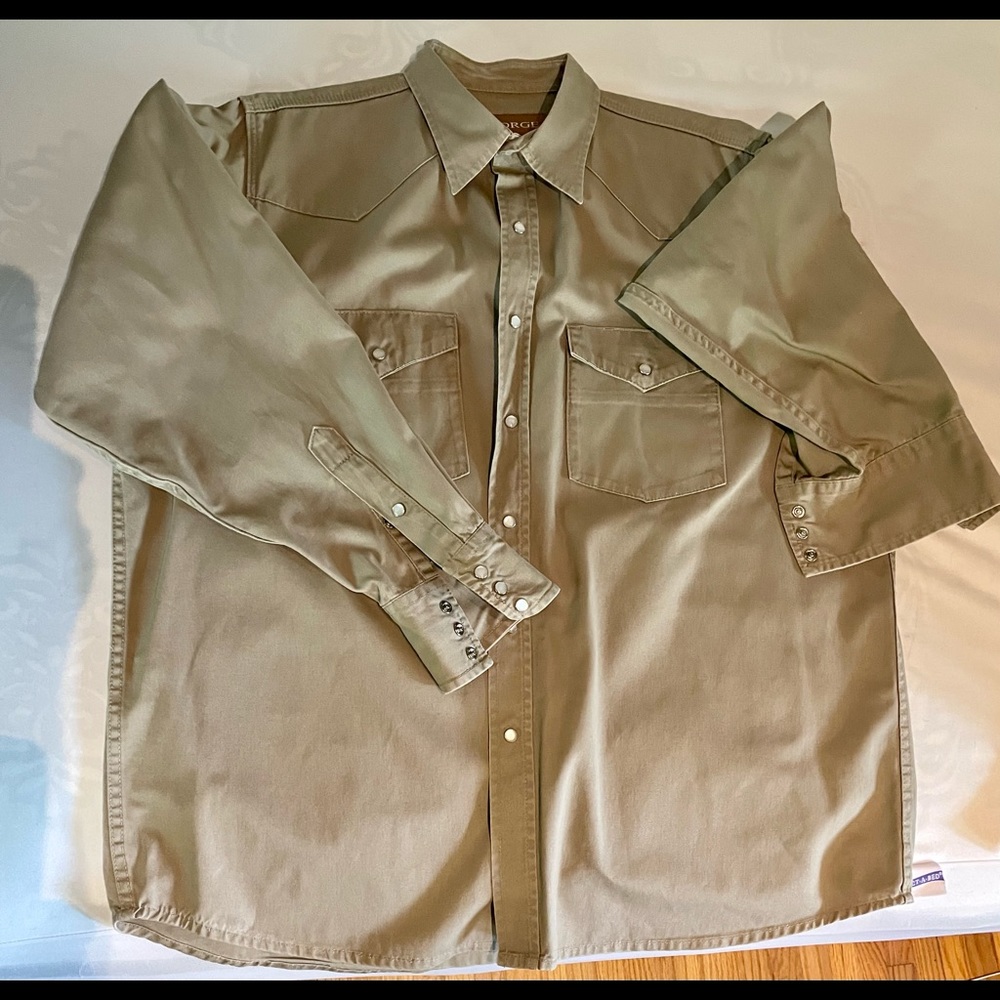 Mens Forge Khaki color shirt. ___SIZE _XL